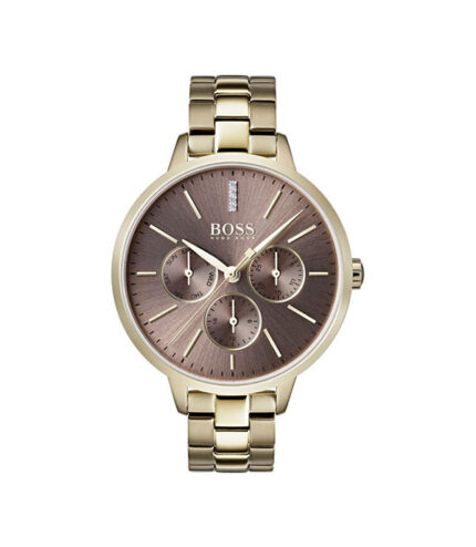 Hugo Boss Symphony Guld Stål brun urtavla 36 mm Damklocka 1502422