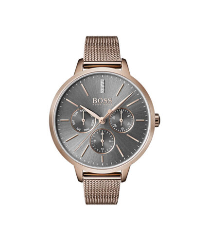 Hugo Boss Symphony Roséguld Stål brons urtavla 34mm Damklocka 1502424