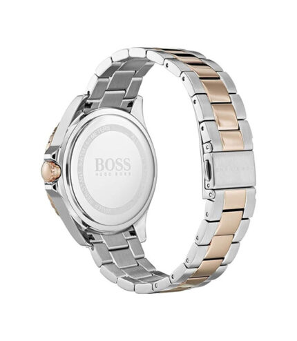 Hugo Boss Silver/Roséguld Stål vit urtavla 40mm Damklocka 1502446