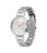 Hugo Boss Flawless Horloge Silver/Roséguld Stål silver urtavla 36mm Damklocka 1502530