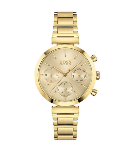Hugo Boss Flawless Horloge Guld Stål guld urtavla 36mm Damklocka 1502532