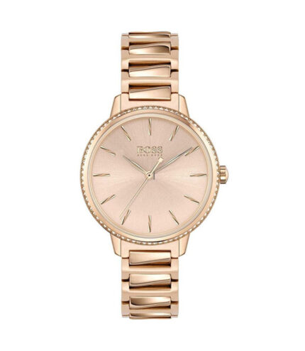 Hugo Boss Signature Roséguld Stål roséguld urtavla 44mm Damklocka 1502540