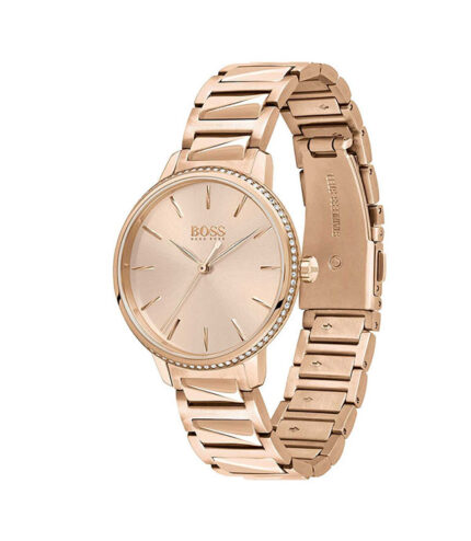 Hugo Boss Signature Roséguld Stål roséguld urtavla 44mm Damklocka 1502540