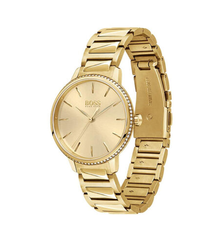 Hugo Boss Signature Guld Stål guld urtavla 36mm Damklocka 1502541