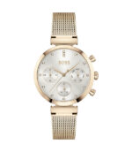 Hugo Boss Flawless Horloge Roséguld Stål silver urtavla 36mm Damklocka 1502553