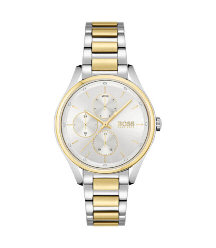 Hugo Boss Grand Course Silver/Guld Stål silver urtavla 44mm Damklocka 1502585