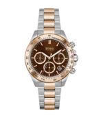 Hugo Boss Novia Silver/Roséguld Stål brun urtavla 38mm Damklocka 1502617