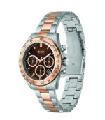 Hugo Boss Novia Silver/Roséguld Stål brun urtavla 38mm Damklocka 1502617