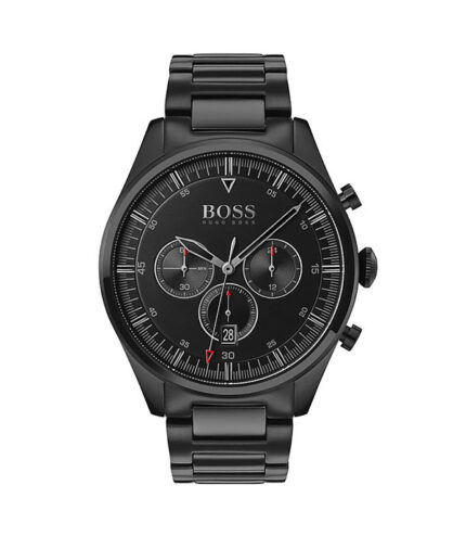 Hugo Boss Pioneer 1513714 Svart Stål svart urtavla 44mm Herrklocka 1513714