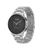 Hugo Boss Contemporary Silver Stål svart urtavla 42mm Herrklocka 1513762