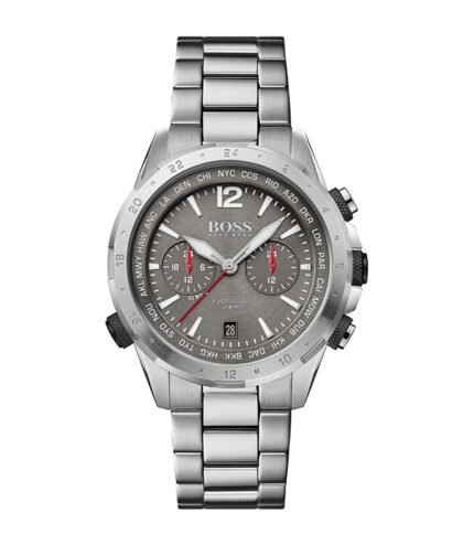 Hugo Boss Nomad Silver Stål grå urtavla 44mm Herrklocka 1513774