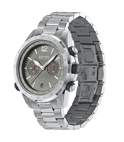 Hugo Boss Nomad Silver Stål grå urtavla 44mm Herrklocka 1513774