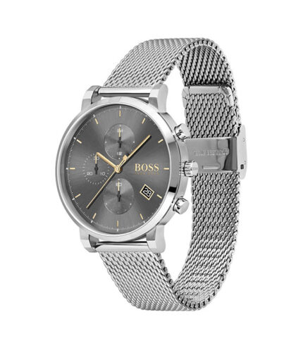 Hugo Boss Integrity Silver Stål grå urtavla 42mm Herrklocka 1513807