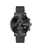 Hugo Boss Integrity Svart Stål svart urtavla 41mm Herrklocka 1513813