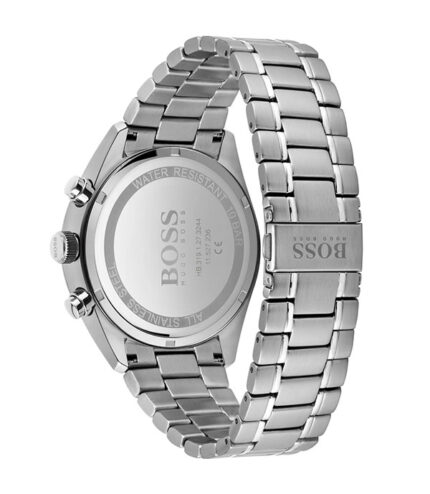 Hugo Boss Champion Silver Stål svart urtavla 44mm Herrklocka 1513871