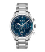 Hugo Boss Pioneer 1513867 Silver Stål blå urtavla 44mm Herrklocka 1513867