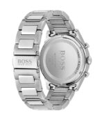 Hugo Boss Pioneer Silver Stål grön urtavla 44mm Herrklocka 1513868