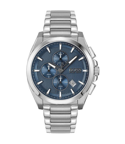 Hugo Boss Grandmaster Sport Lux Silver Stål blå urtavla 46mm Herrklocka 1513884