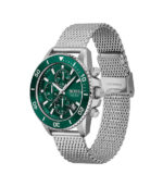 Hugo Boss Admiral Silver Stål grön urtavla 44mm Herrklocka 1513905