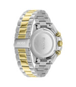 Hugo Boss Admiral Silver/Guld Stål svart urtavla 44mm Herrklocka 1513908