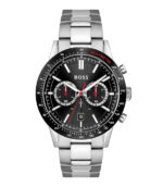 BOSS Allure Silver Stål Svart Urtavla 46mm Herrklocka 1513922