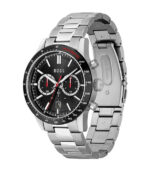 BOSS Allure Silver Stål Svart Urtavla 46mm Herrklocka 1513922