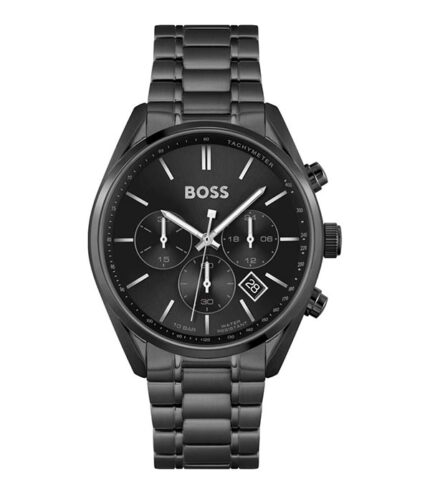 BOSS Champion Svart Stål svart urtavla 44mm Herrklocka 1513960