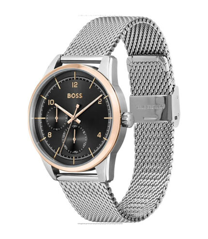 BOSS Sophio Silver Stål svart urtavla 42mm Herrklocka 1513961