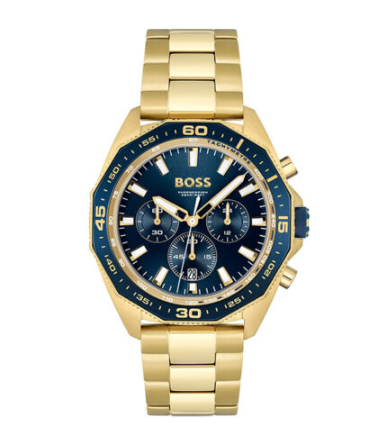 BOSS Energy Energy Guld Stål blå urtavla 42mm Herrklocka 1513973