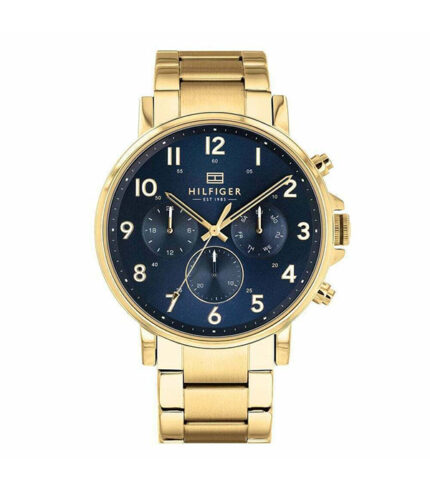 Tommy Hilfiger Guld Stål 44mm Herrklocka 1710384