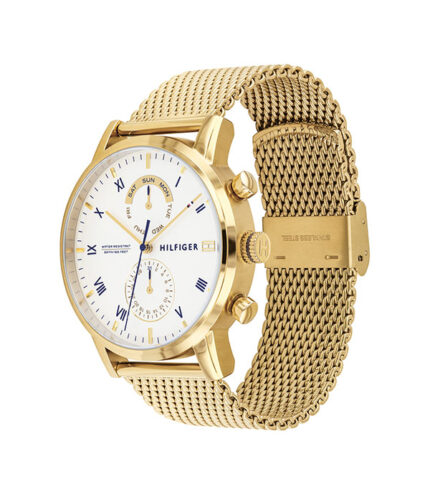 Tommy Hilfiger Kane Guld Stål 44mm Herrklocka 1710403