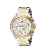 Tommy Hilfiger Hudson Silver/Guld Stål Vit Urtalva 44mm Herrklocka 1791226
