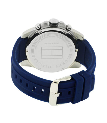 Tommy Hilfiger Decker Blå Sillikon 44mm Herrklocka 1791349