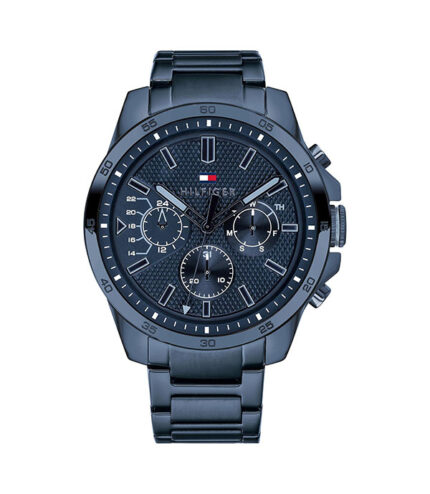 Tommy Hilfiger Blå Stål 46mm Herrklocka 1791560