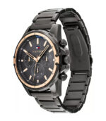 Tommy Hilfiger Mason Svart Stål Svart Urtavla 45mm Herrklocka 1791790