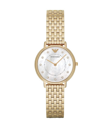 Emporio Armani Guld Stål Pärlemor Urtavla 32mm Damklocka AR11007
