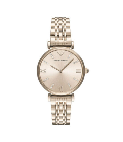 Emporio Armani Gianni T-Bar Roséguld Stål 32mm Damklocka AR11059