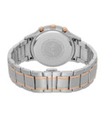 Emporio Armani Renato Silver/Roséguld Stål vit urtavla 43mm Herrklocka AR11077