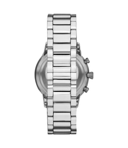 Emporio Armani Giovanni Silver Stål svart urtavla 43mm Herrklocka AR11208