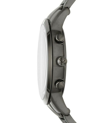 Emporio Armani Renato Svart Stål blå urtavla 43mm Herrklocka AR11215