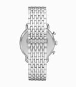 Emporio Armani Aviator Silver Stål blå urtavla 42mm Herrklocka AR11238
