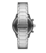 Emporio Armani Mario Silver Stål svart urtavla 41mm Herrklocka AR11241