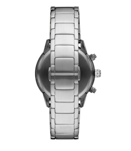 Emporio Armani Mario Silver Stål svart urtavla 41mm Herrklocka AR11241