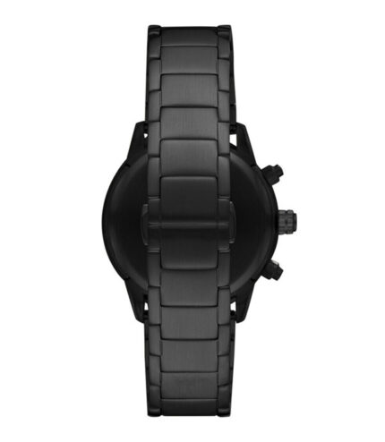 Emporio Armani Aviator Svart Stål svart urtavla 44mm Herrklocka AR11142