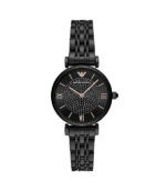 Emporio Armani Gianni T-bar Svart Stål 32mm Damklocka AR11245