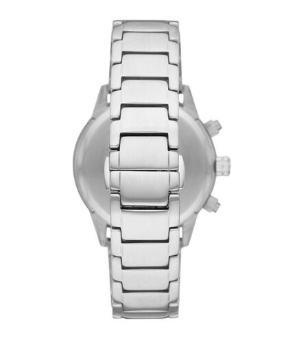 Emporio Armani Mario Silver Stål blå urtavla 43mm Herrklocka AR11306