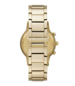 Emporio Armani Renato Guld Stål vit urtavla 43mm Herrklocka AR11332