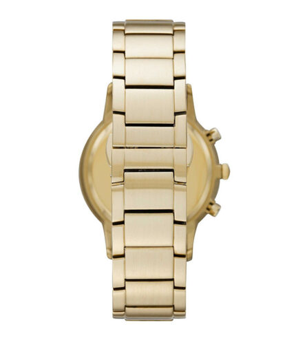 Emporio Armani Renato Guld Stål vit urtavla 43mm Herrklocka AR11332
