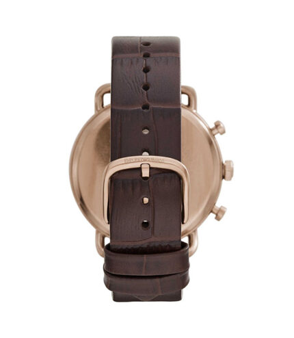 Emporio Armani Aviator Brun Läder grön urtavla 43mm Herrklocka AR11334