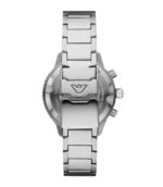 Emporio Armani Diver Silver Stål svart urtavla 43mm Herrklocka AR11360